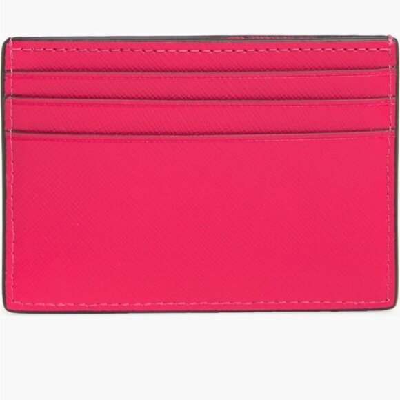 NWT Kate Spade Card Wallet Card Holder Cameron Small Slim Cardholder Pink Gold - Picture 3 of 4